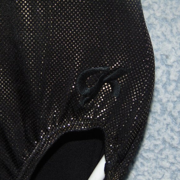 GK Shiny Gold Foil Leotard NoTag - Picture 3 of 8